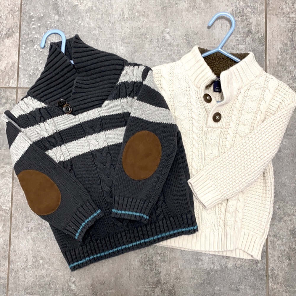 Two cable knit sweaters for the price of one!